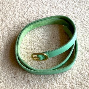 J. Crew Leather Round Buckle Belt